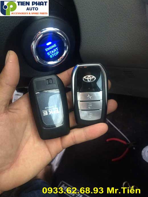Độ Nút Engine Start Stop/Smart Key Chuyên Nghiệp Cho Toyota Highlander 