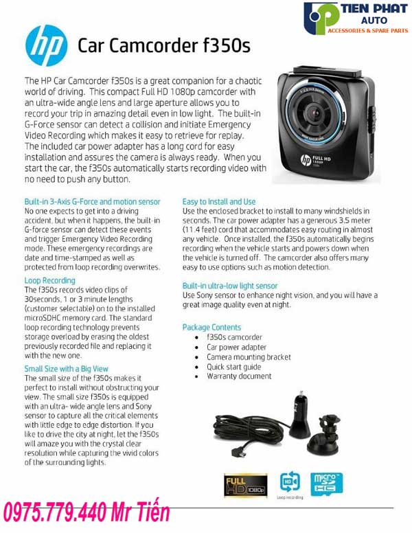 cung cap chinh hang camera hanh trinh hp f350s cho o to cung cap chinh hang camera hanh trinh hp f350s cho o to