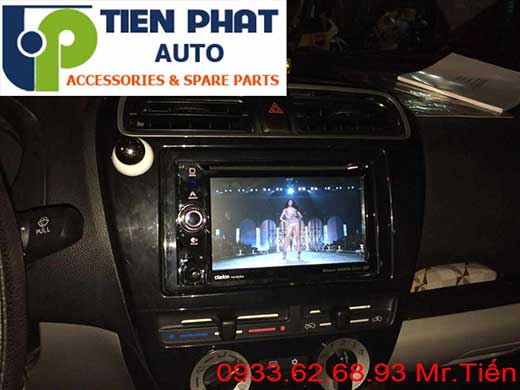 Lắp Đặt Màn Hình DVD Theo Xe Cho Mitsubishi Mirage 2015 Tại Tp.Hcm