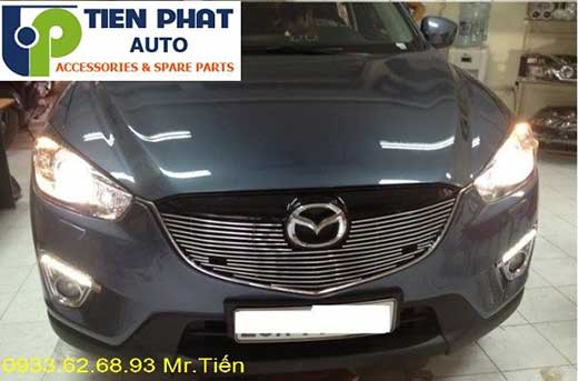 lắp mặt ga lăng độ kiểu sọc ngang cho mazda cx-5 đời 2015-2016