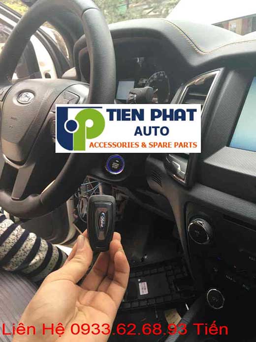 Gắn Engine Start Stop Smart Key Chìa Khóa Thông Minh Chất lượng Cao Cho Ford Ranger Đời 2015