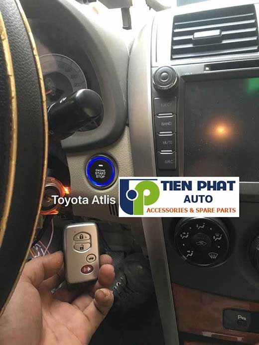 Lắp Đặt Engine Start Stop Mart Key Chìa Khóa Thông Minh Zin Theo Xe Toyota Altis 2012-2016