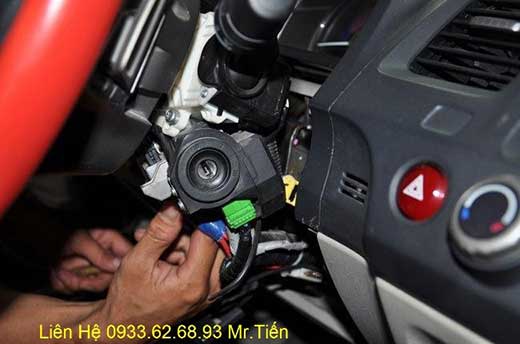 Lắp Đặt Engine Start Stop Smart Key Chìa Khóa Thông Minh zin Theo Xe Honda Civic 2012 Tại Tp.Hcm Uy Tín Nhanh